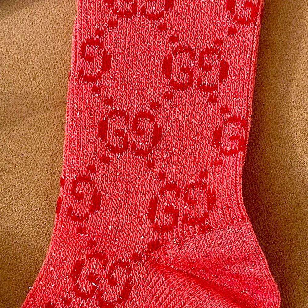 Gucci Pink GG Socks - Picture 2 of 2